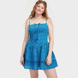 Roller Rabbit x Target Lobster Drop Waist Mini Dress